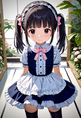 何かを我慢している