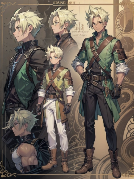 航海士青年の設定画+