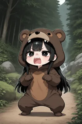 熊目撃情報　1頭目