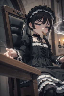 smoking girl