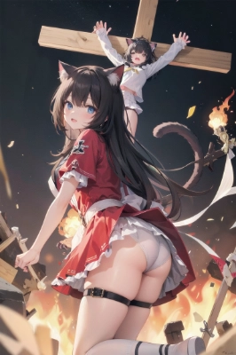 炎の中ヘ