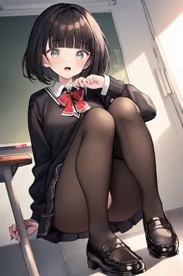 パンストを履いた女の子