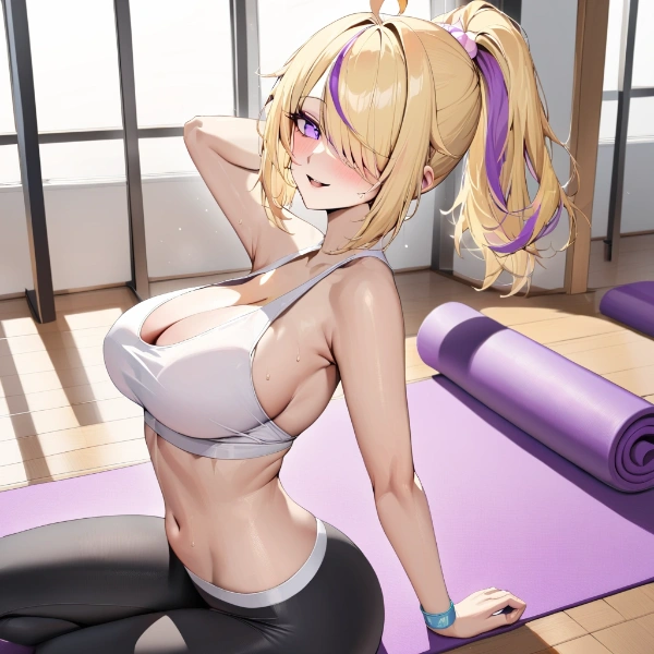 刺杉あいす　ヨガ　３