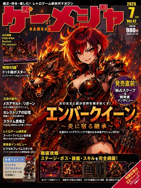 ゲーメジャ 2025年7月号 エンバークイーン特集 「最強炎RPG、徹底解剖！」