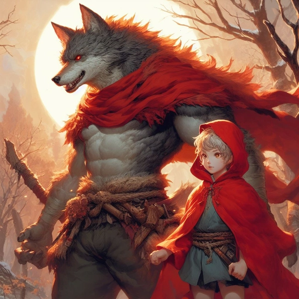 狼獣人と女の子