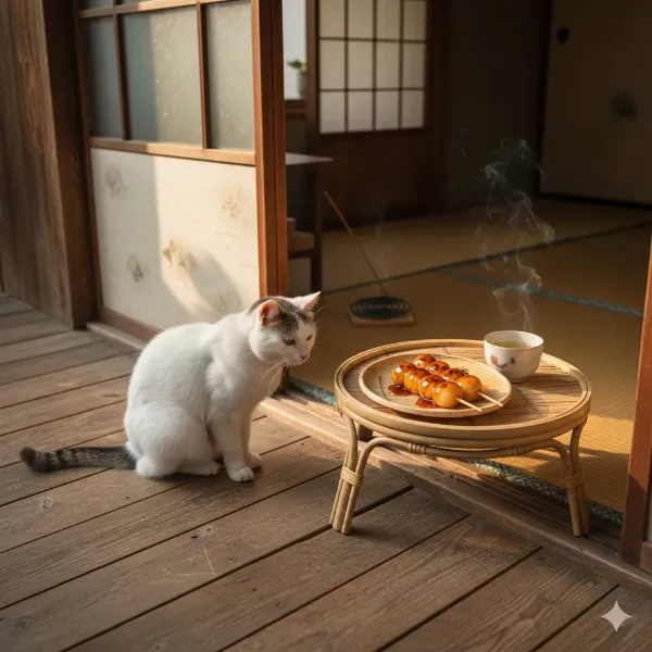 白猫の甘い午後の誘惑