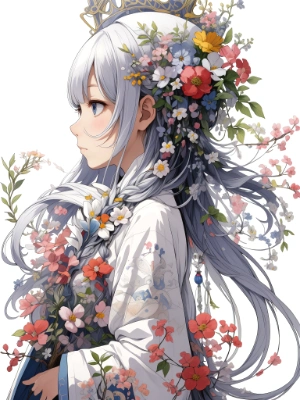 flower and profile
