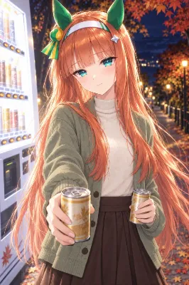 秋の夜、スズカとコーヒータイム