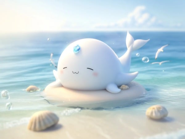 太平洋を感じてくじらっぽくなっちゃったカーバンクルさん