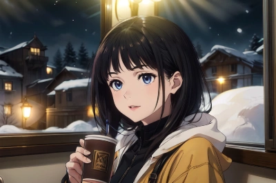 ココアで一息