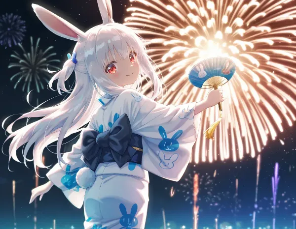 兎派勝利の花火だぁー！