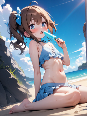 アイスキャンディー×水着