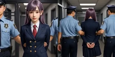 女子高生由美逮捕連行