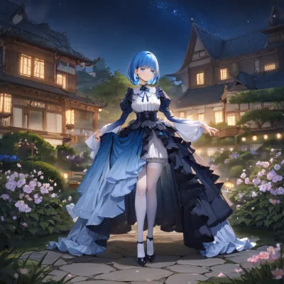 夜の庭