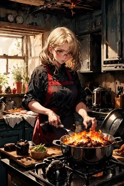 スーパーガールの休日：料理編