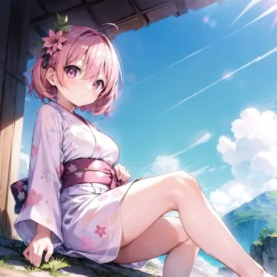 ミニスカ和服ちゃん