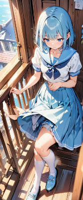 バルコニーでかくれんぼ