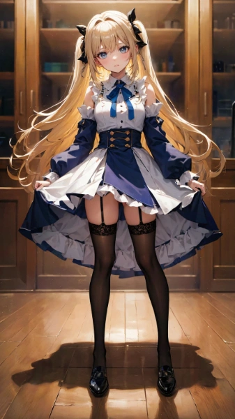 金髪ツインテール