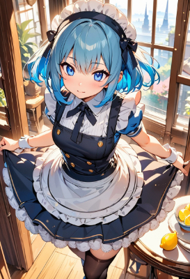 メイド服のウエイトレスさん