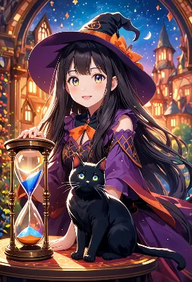 魔女の夜と時を紡ぐ砂時計