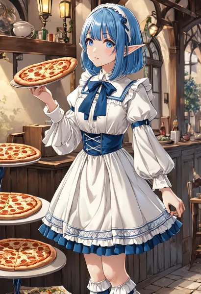 エルフメイドのピザな一日