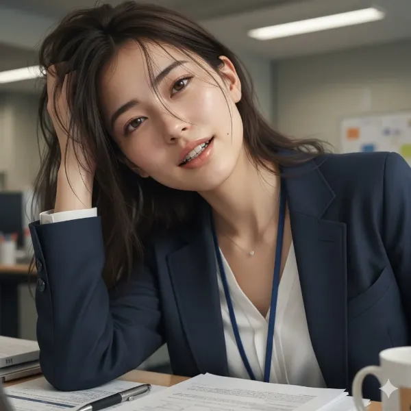 オフィスに咲く秘密の微笑み