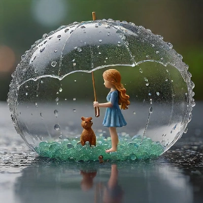 森の雨傘