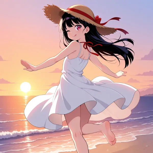 「きゃ～おにいちゃんに捕まっちゃう～♪」