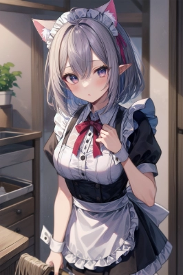 お掃除ですニャン