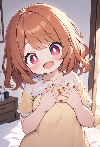 ネイルをした少女