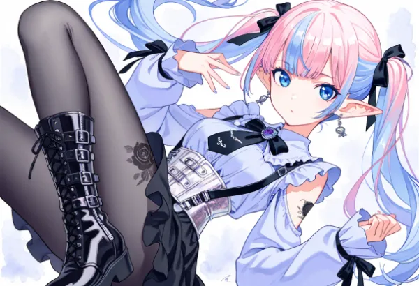 蒼き瞳のエルフ少女の魅惑の罠