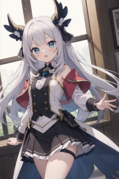 角付きの女の子