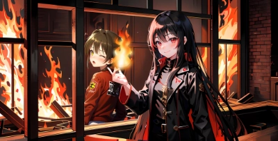 炎魔ちゃんとツーショット!