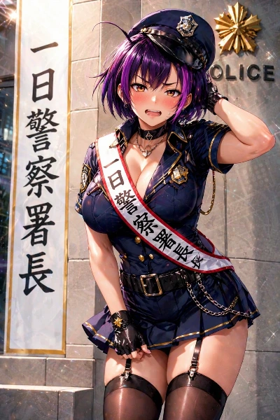 騒音女王、本日一日署長