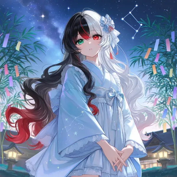 織姫なノワールと星降る竹林