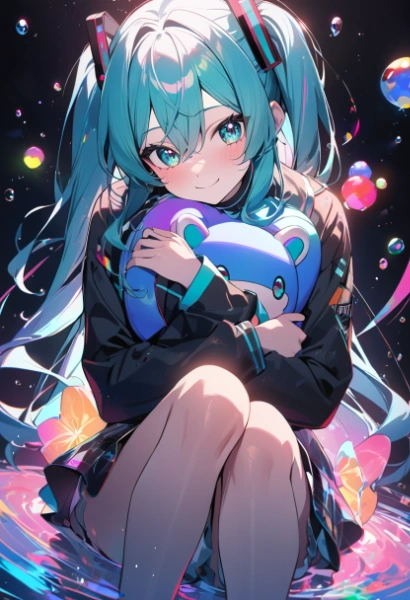 水の中は落ち着くね(?)