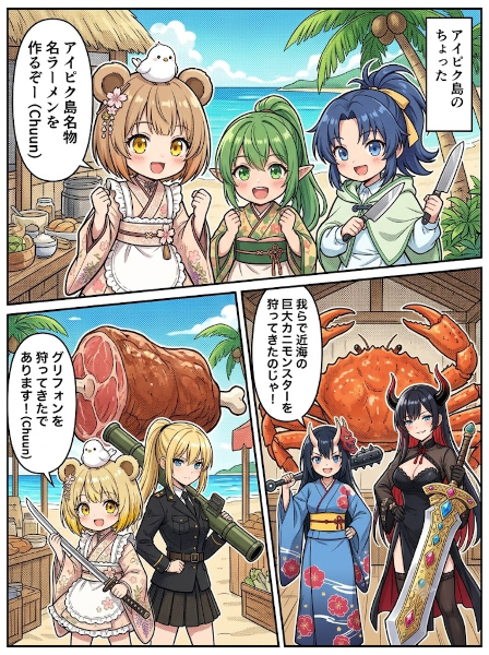 【コラボ祭】アイピク島でラーメンを作ろう！