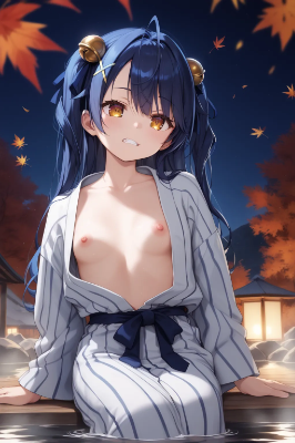 浴衣がはだけちゃったあみゃみゃ