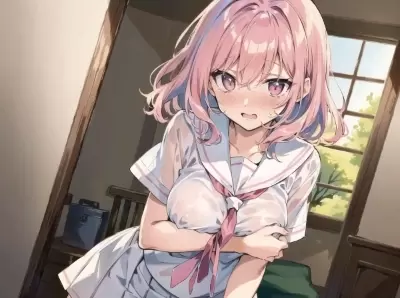#56 桃髪少女