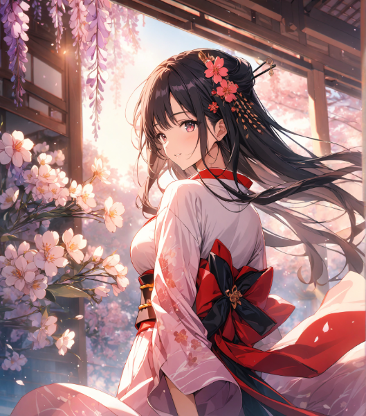 君が手に　結びし香り　髪にさす 心に咲ける　花とこそ知れ