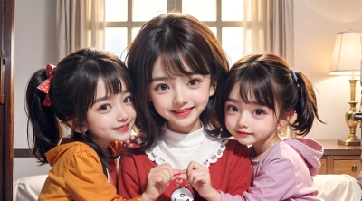 三姉妹少女