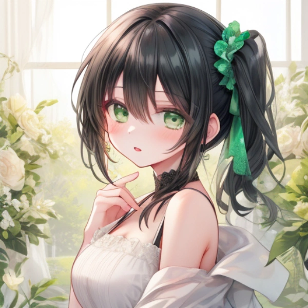 白い薔薇の温室