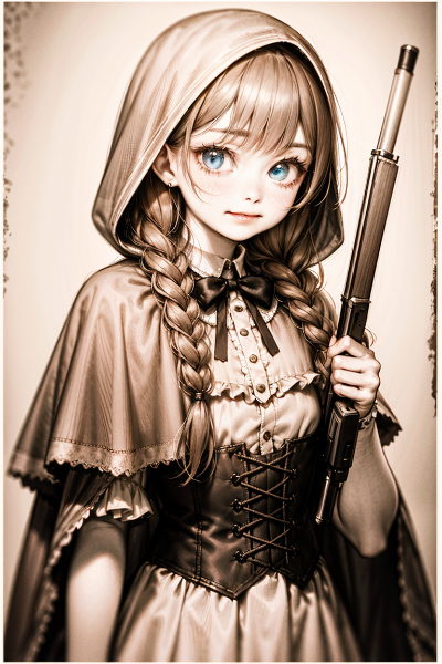 手配書（赤ずきんの少女錬金術師）