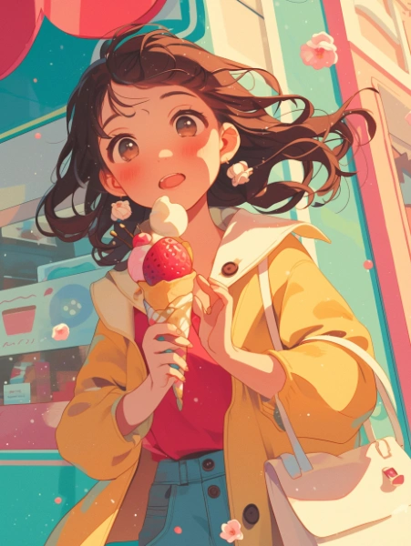 No.1175 クレープと女の子