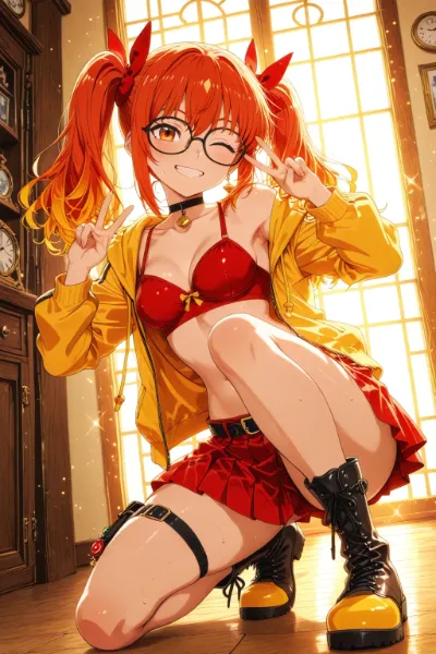 陽キャメガネガール