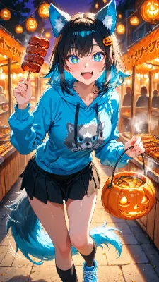 🐺 楽しめハロウィン！ 〜見ろ！肉めちゃくちゃデカいぞ！！〜🍖🎃