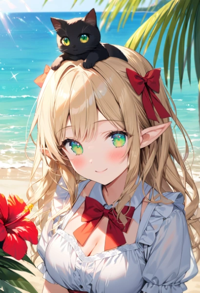 サマードレスのエルフ