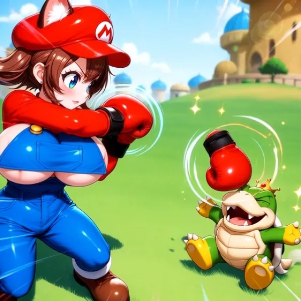 アイピク島でパンチボールマリオ