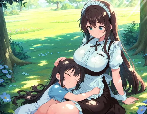 メイドさんとおひるね