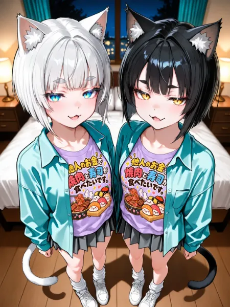 ねこ姉妹からごあいさつ